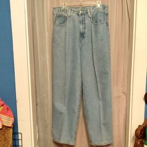 Moda Int'l Jeans High Waist Light Wash Flat Front
